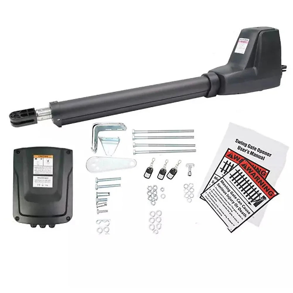 400KG Single Swing Auto Motor Remote Gate Opener - Home &