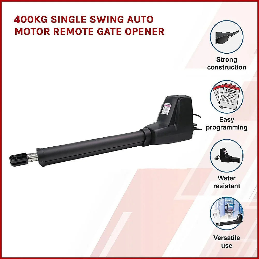 400KG Single Swing Auto Motor Remote Gate Opener With 20W
