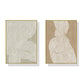 40cm x 60cm Abstract Line 2 Sets Gold Frame Canvas Wall Art
