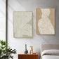 40cm x 60cm Abstract Line 2 Sets Gold Frame Canvas Wall Art