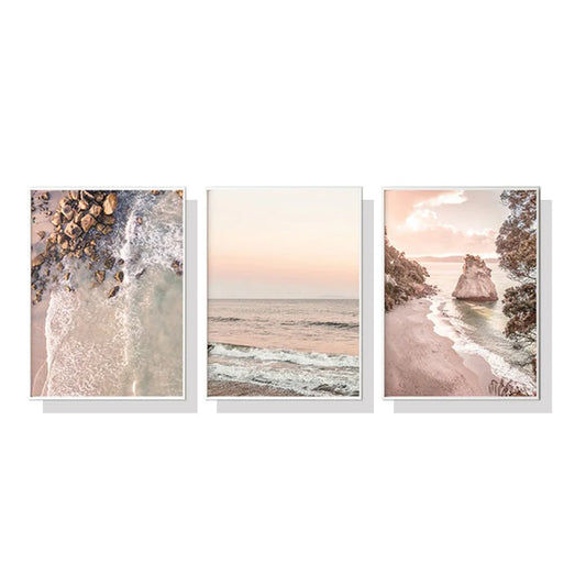 40cm x 60cm Amazing New Zealand 3 Sets White Frame Canvas
