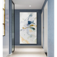 40cm x 80cm Abstract Watercolour Style Black Frame Canvas