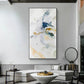 40cm x 80cm Abstract Watercolour Style Black Frame Canvas