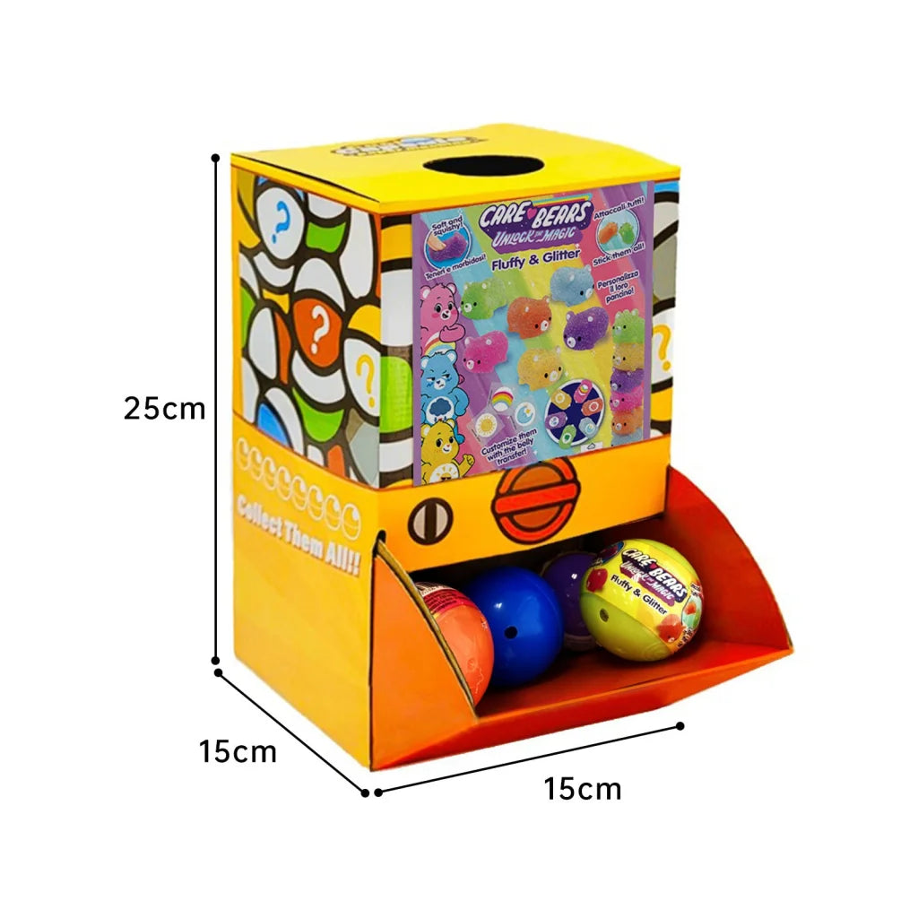 40X Care Bears Glitter Squishy Toy Capsules 50mm
