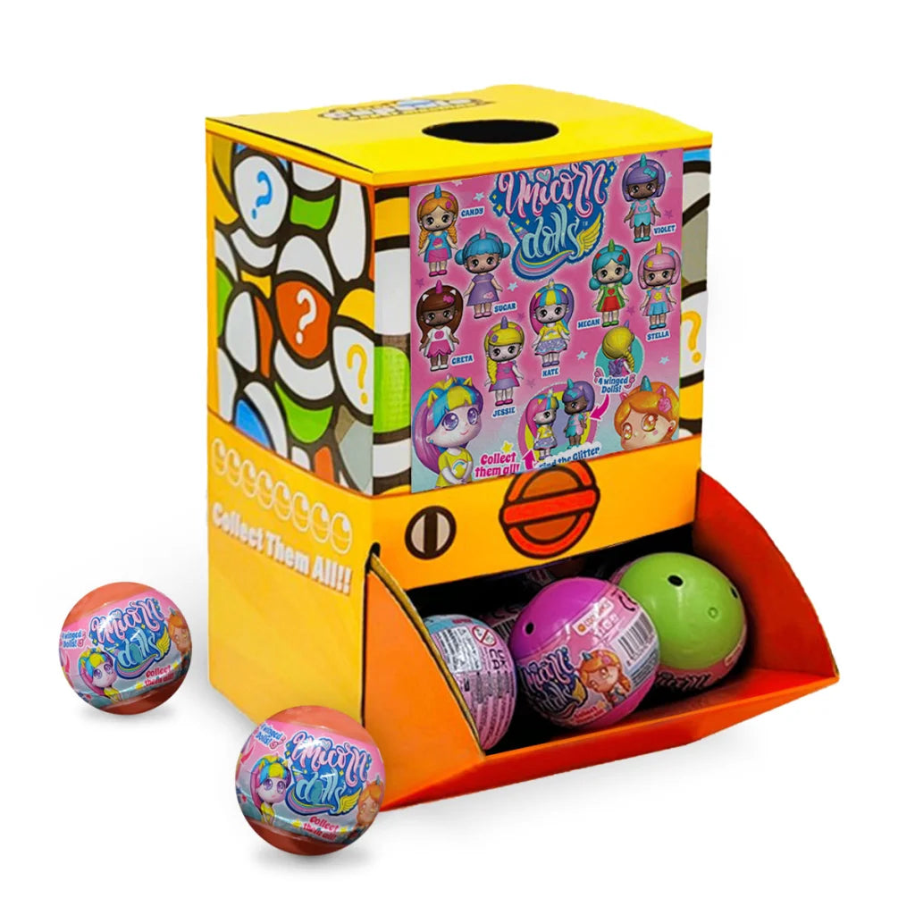 40X Kenisy Unicorn Dolls Toy Capsules 50mm Collectible