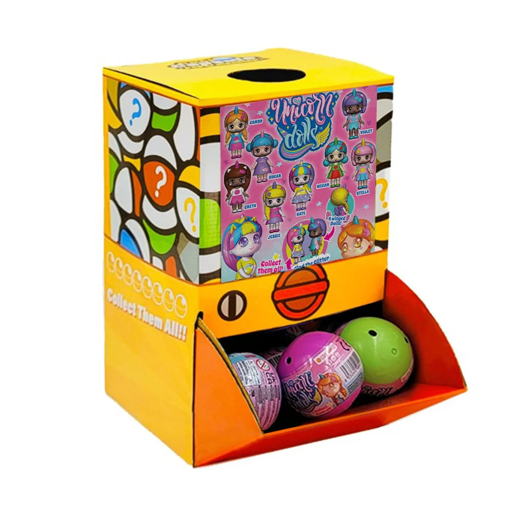 40X Kenisy Unicorn Dolls Toy Capsules 50mm Collectible