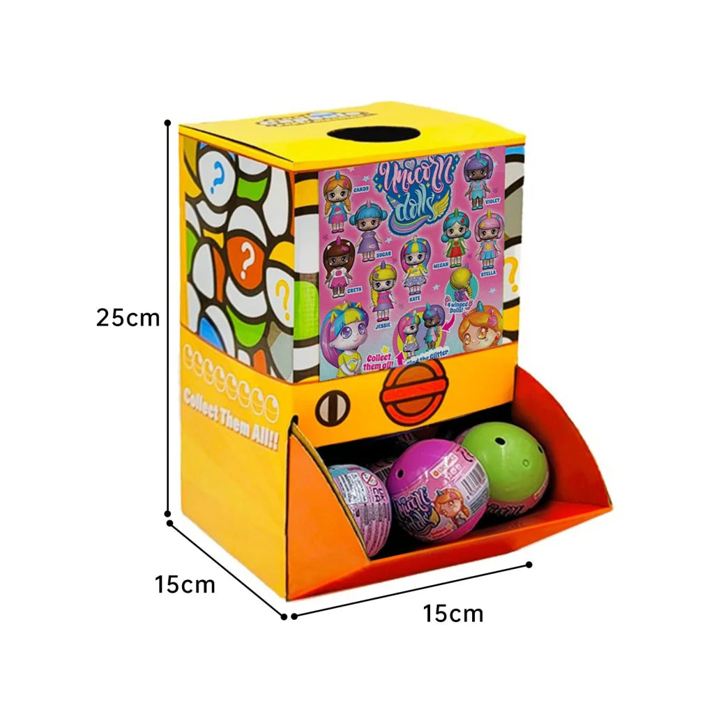 40X Kenisy Unicorn Dolls Toy Capsules 50mm Collectible