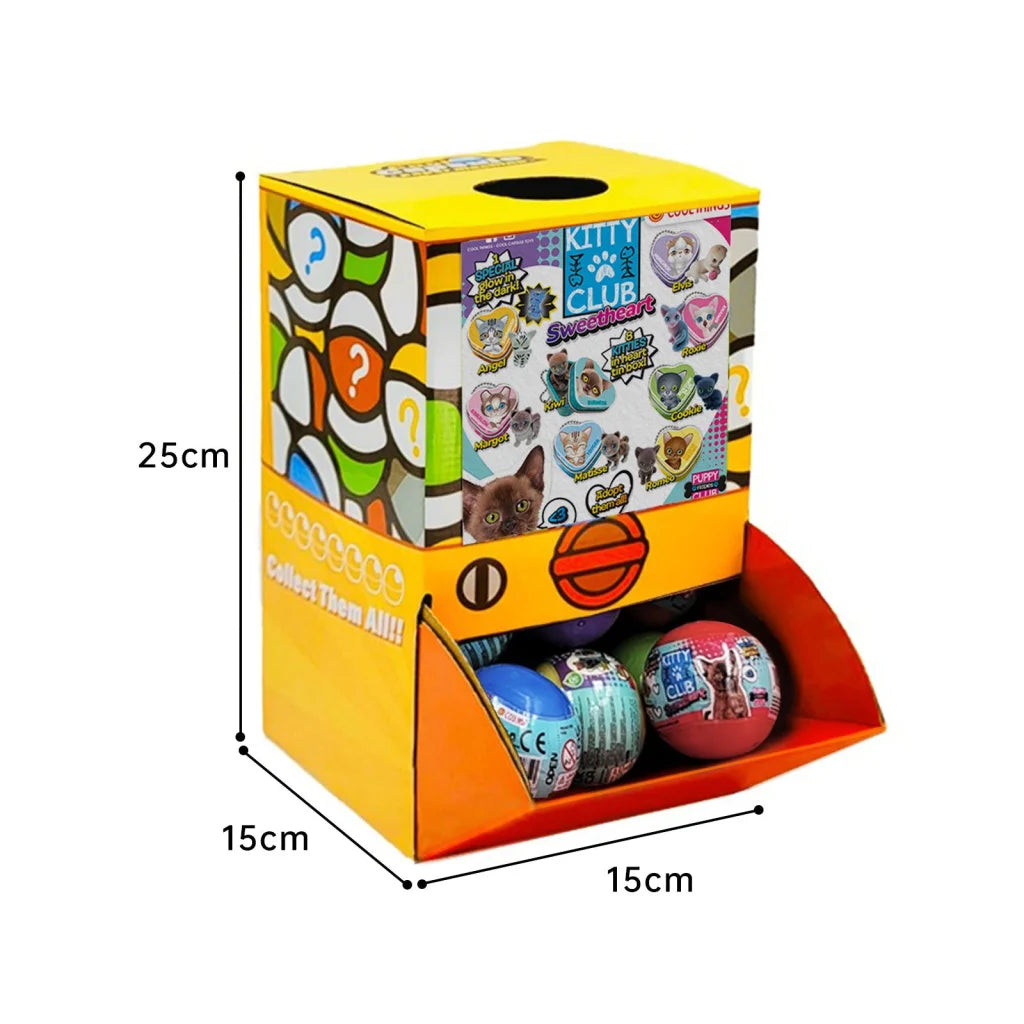 40X Kitty Club Sweet Heart Cat Toy Capsules 50mm