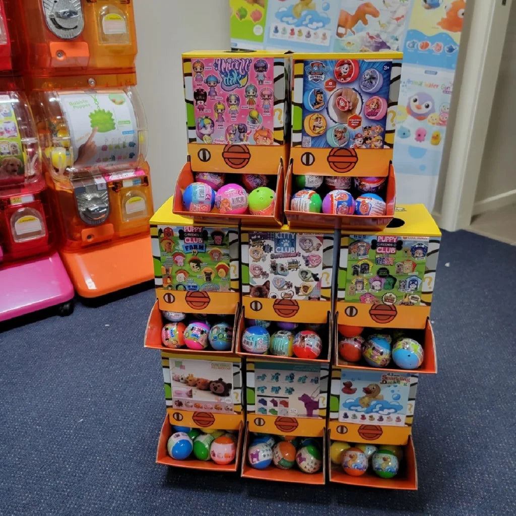 40X Paw Patrol Weebles Dog Toy Capsules 50mm Collectible