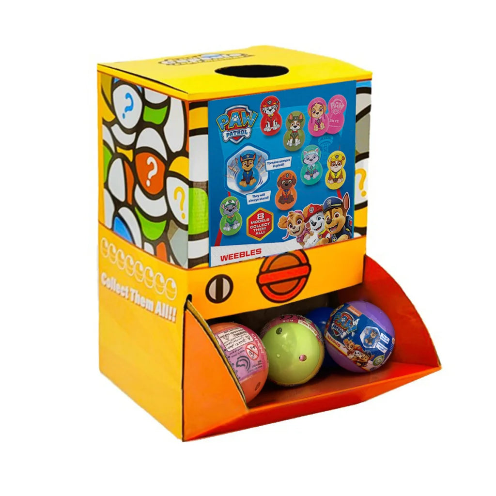 40X Paw Patrol Weebles Dog Toy Capsules 50mm Collectible