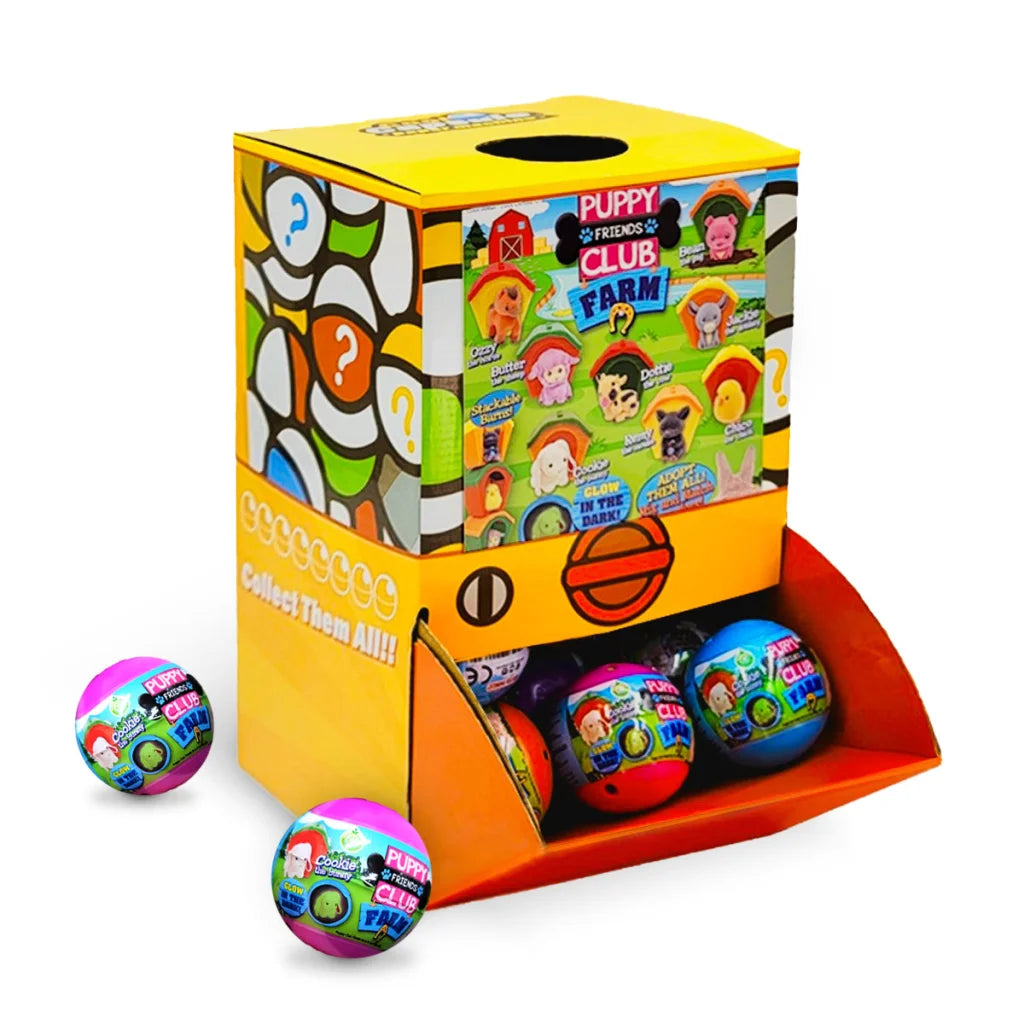 40X Puppy Club Farm Animal Toy Capsules 50mm Collectible