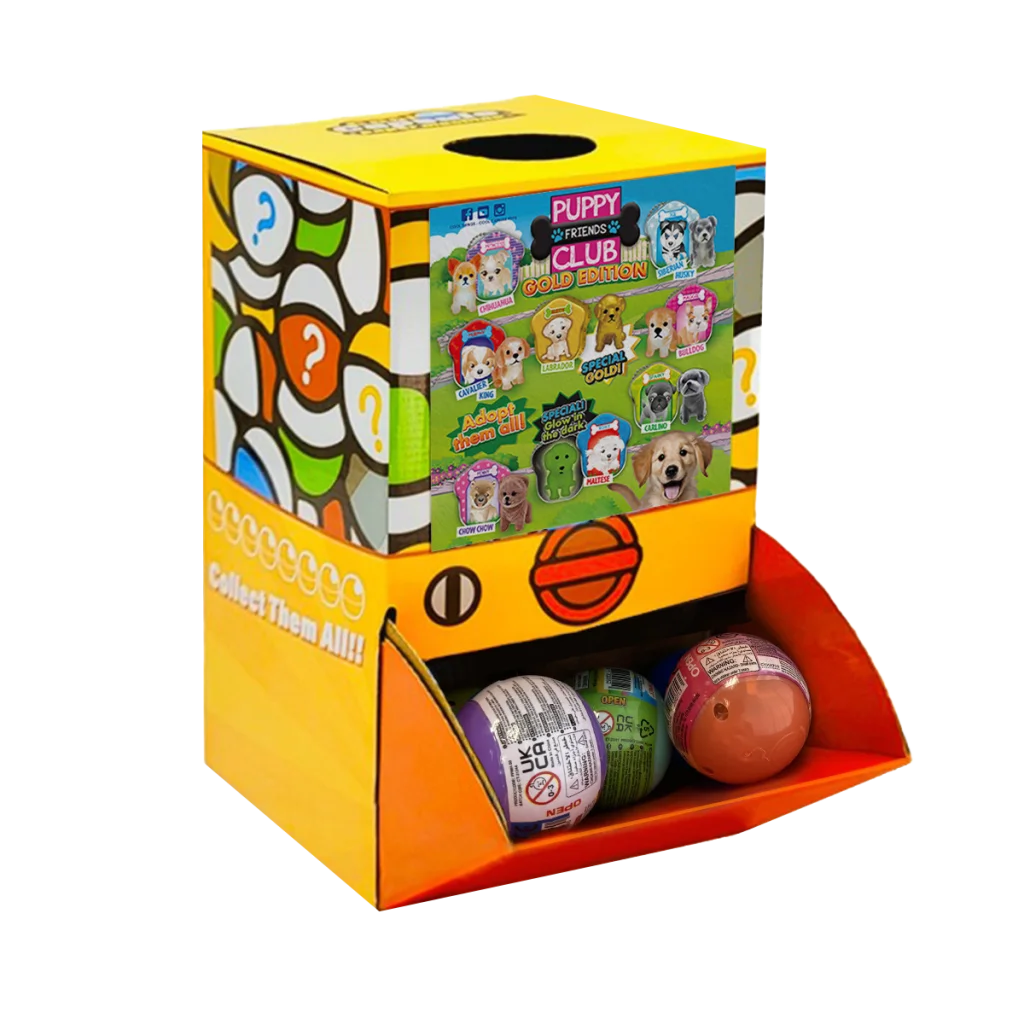 40X Puppy Club Gold Edition Dog Toy Capsule 50mm