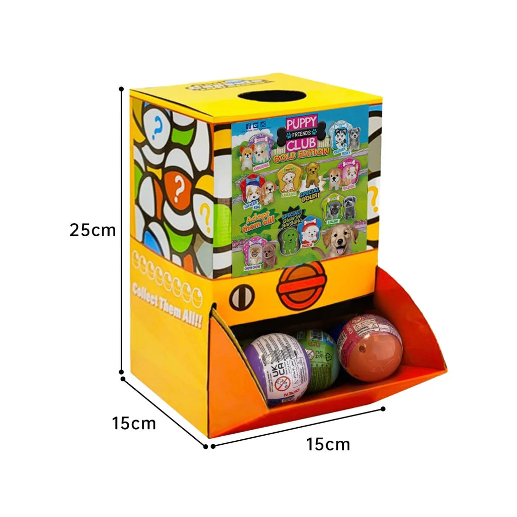 40X Puppy Club Gold Edition Dog Toy Capsule 50mm