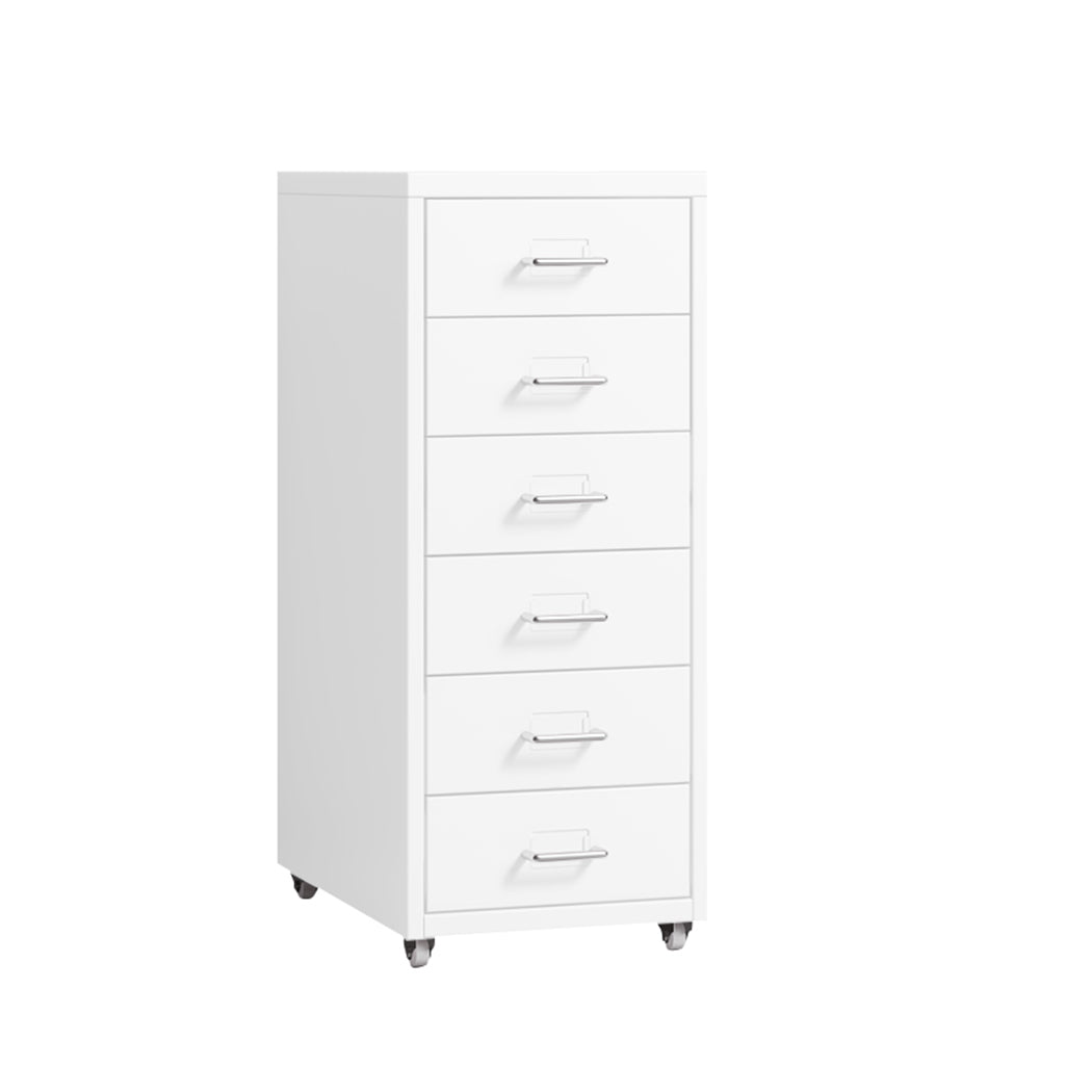 Levede 6 Drawer Office Cabinet Drawers White