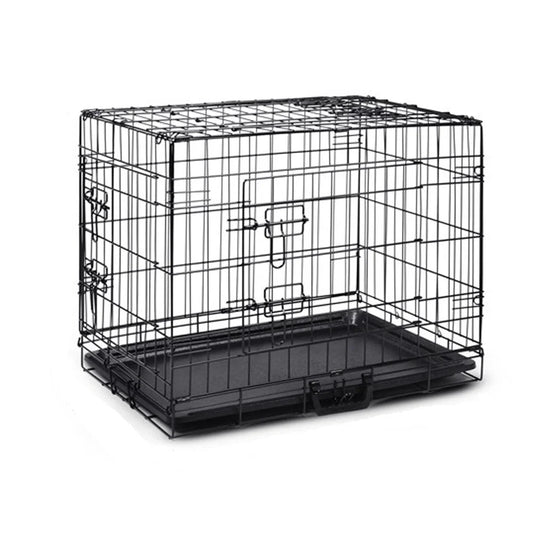 42’’ Portable Pet Dog Cage Collapsible Metal Crate Kennel