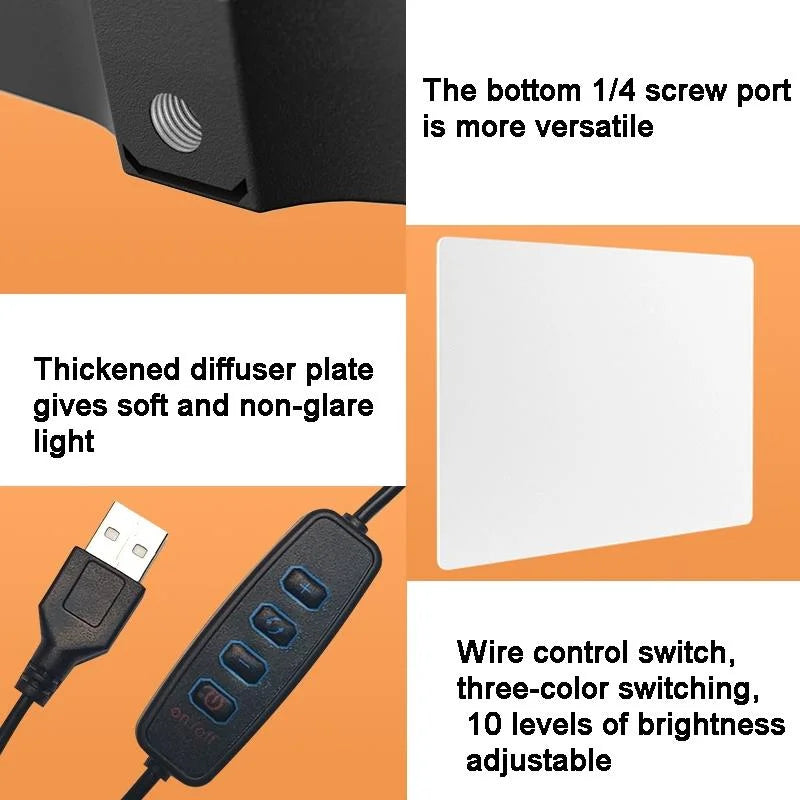 42cm Bracket Live Fill Light with 10 Three-colour