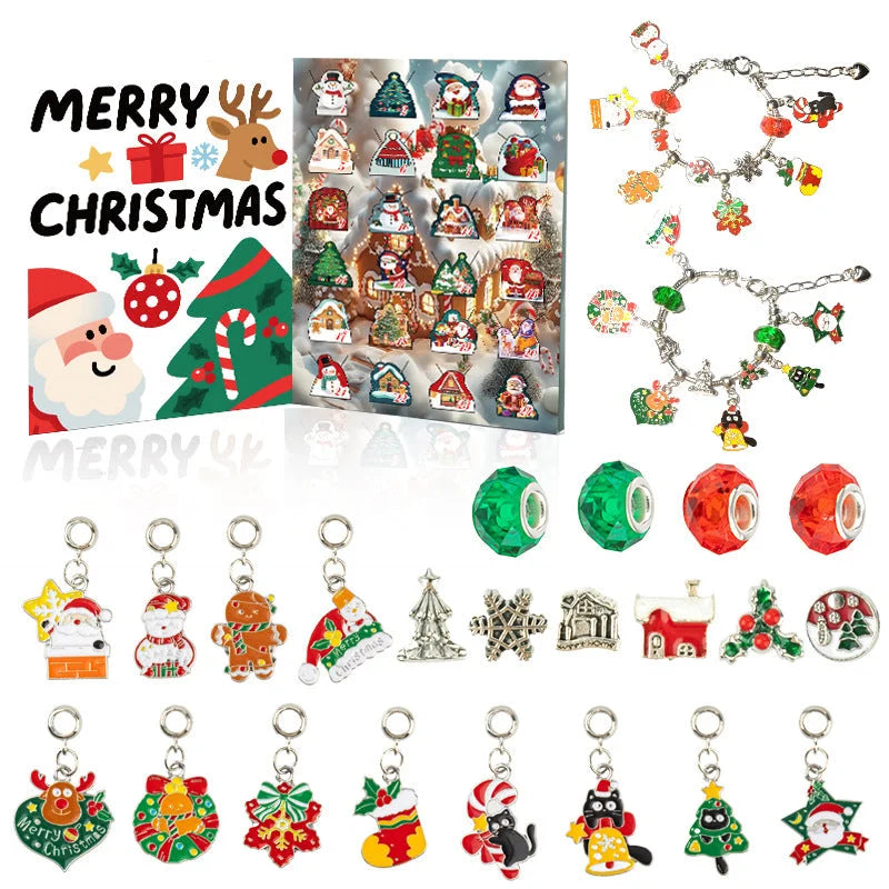 44-Piece Assorted Christmas Baubles Set with Elegant