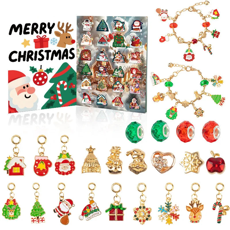 44-Piece Assorted Christmas Baubles Set with Elegant