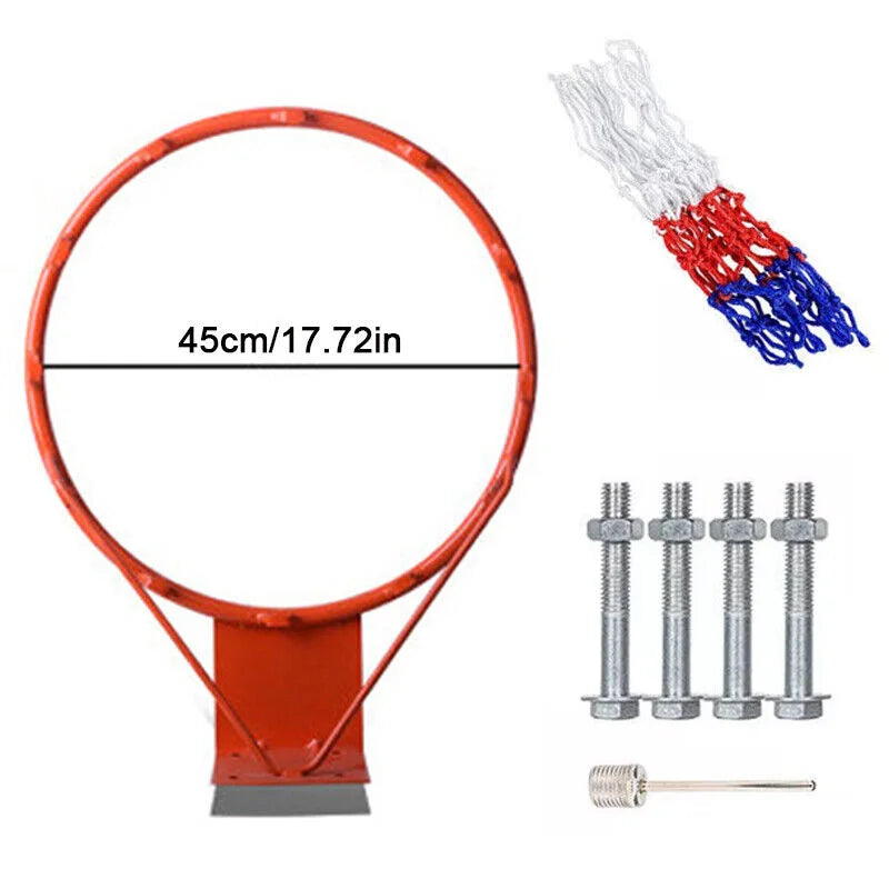 45CM Basketball Ring Hoop Net Wall Mounted Outdoor Hanging