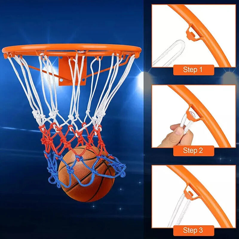 45CM Basketball Ring Hoop Net Wall Mounted Outdoor Hanging