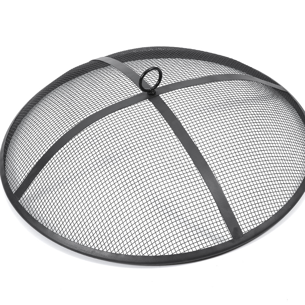 22" Outdoor Fire Pit BBQ Grill Fireplace Small