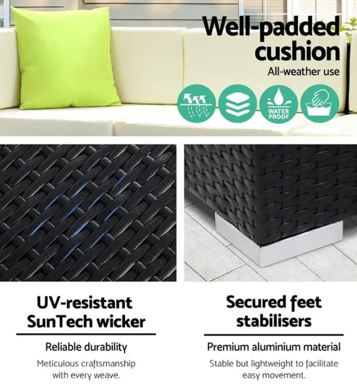 Transform Your Outdoor Space with a Stylish Wicker Sofa Set