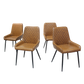 Dining Chairs x 8 Padded Seat PU Faux Leather