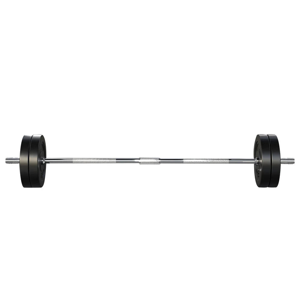 48KG Barbell Weight Set Plates Bar Bench Press Fitness