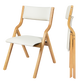Levede 4x Dining Chairs Foldable PU Beige