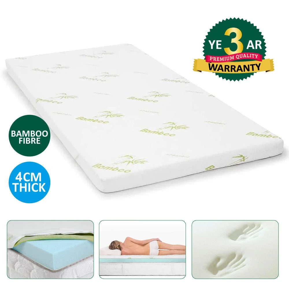 Foam 4cm mattress topper with ventilated gel foam surface
