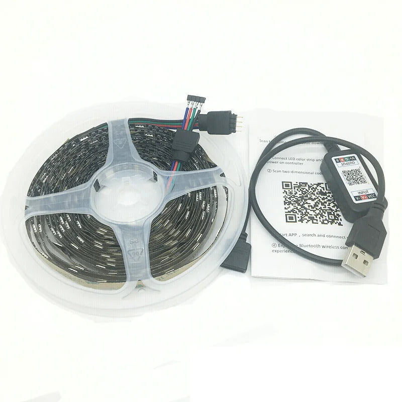 4M RGB LED Strip Lights IP65 Waterproof 5050 300LEDs 12V