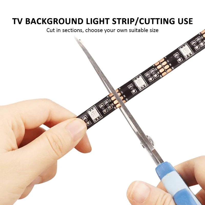4M RGB LED Strip Lights IP65 Waterproof 5050 300LEDs 12V