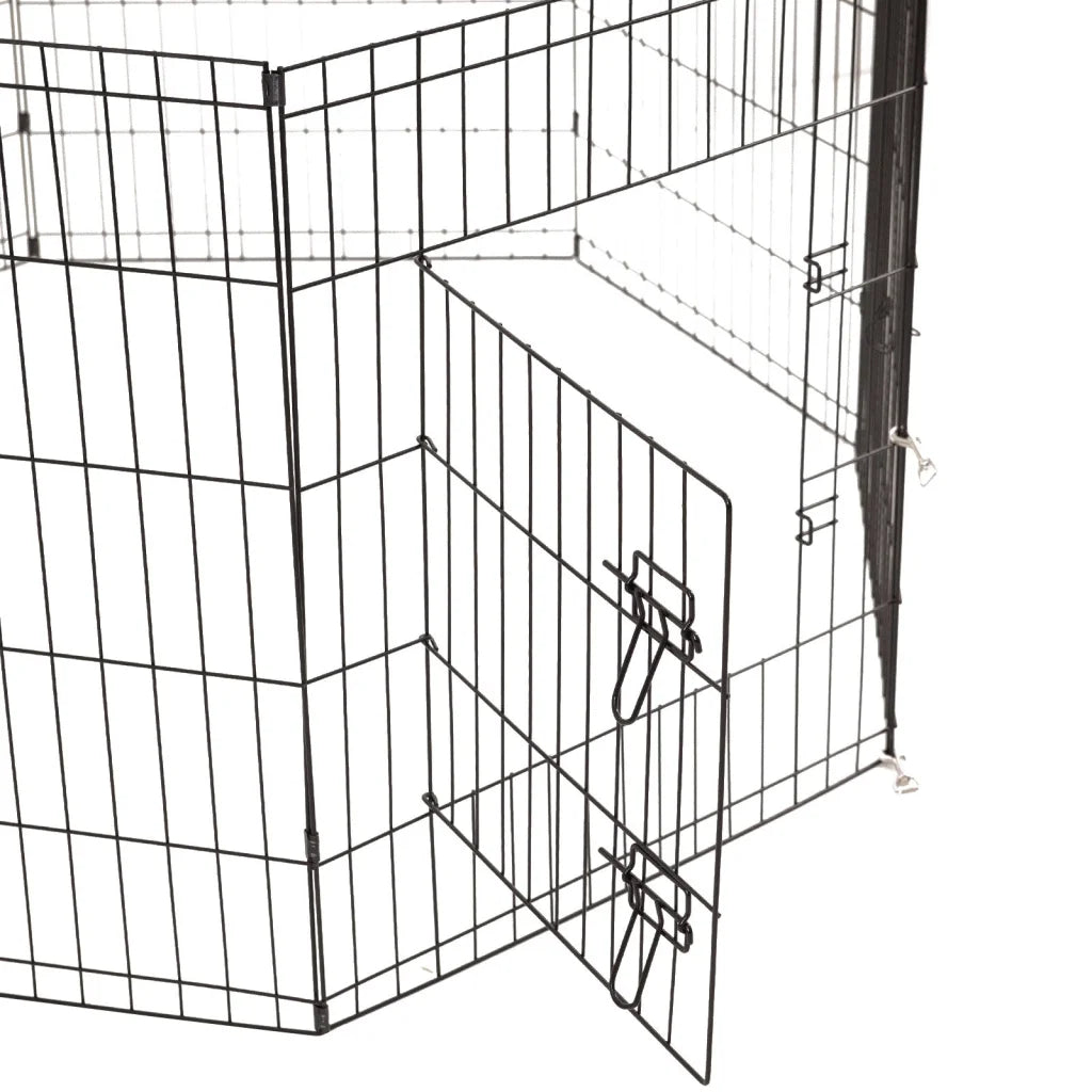 4Paws 8 Panel Playpen Puppy Exercise Fence Cage Enclosure