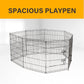 4Paws 8 Panel Playpen Puppy Exercise Fence Cage Enclosure