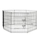Playpen puppy exercise with pack contents and accessory layout