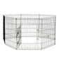Black playpen puppy exercise with clean finish and fitted components