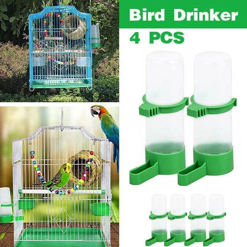 4Pcs/Set Drinker Food Feeder Water Clip For Cage Bird