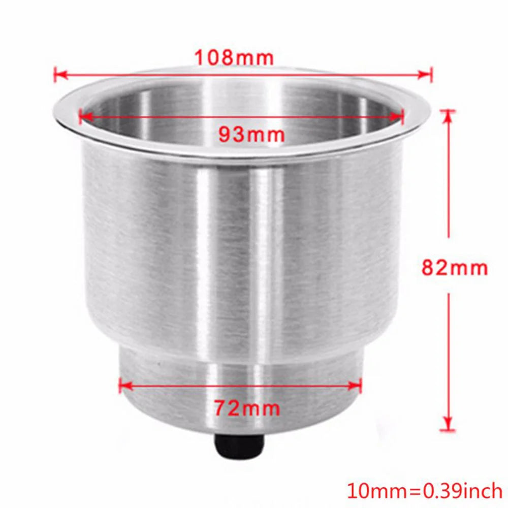 4PCS Stainless Steel Drink Cup Holder Insert for Boat Car