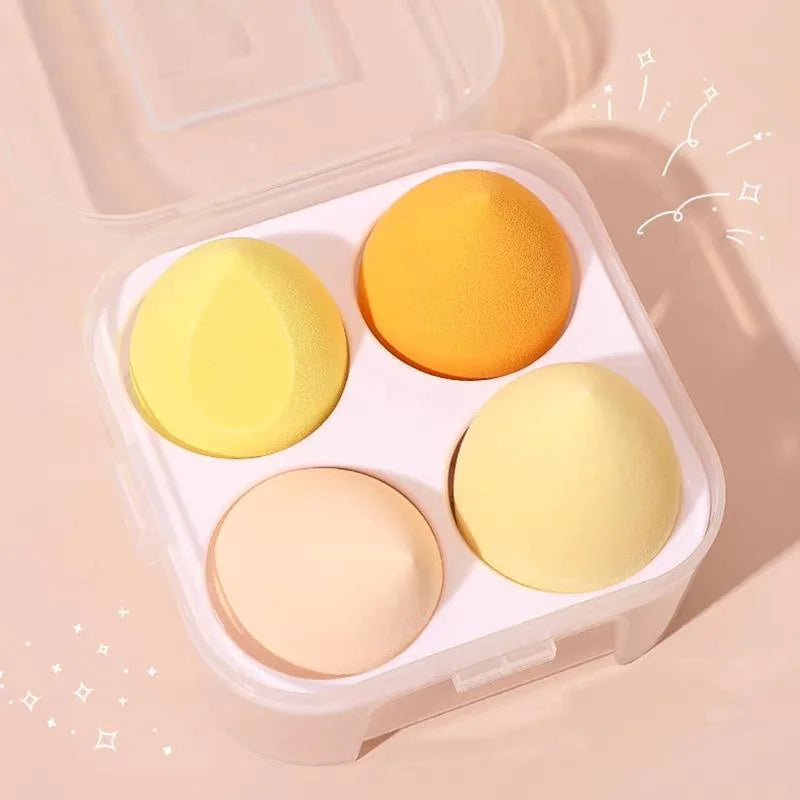 4PCS Value Makeup Foundation Blender Sponge Blending Puff