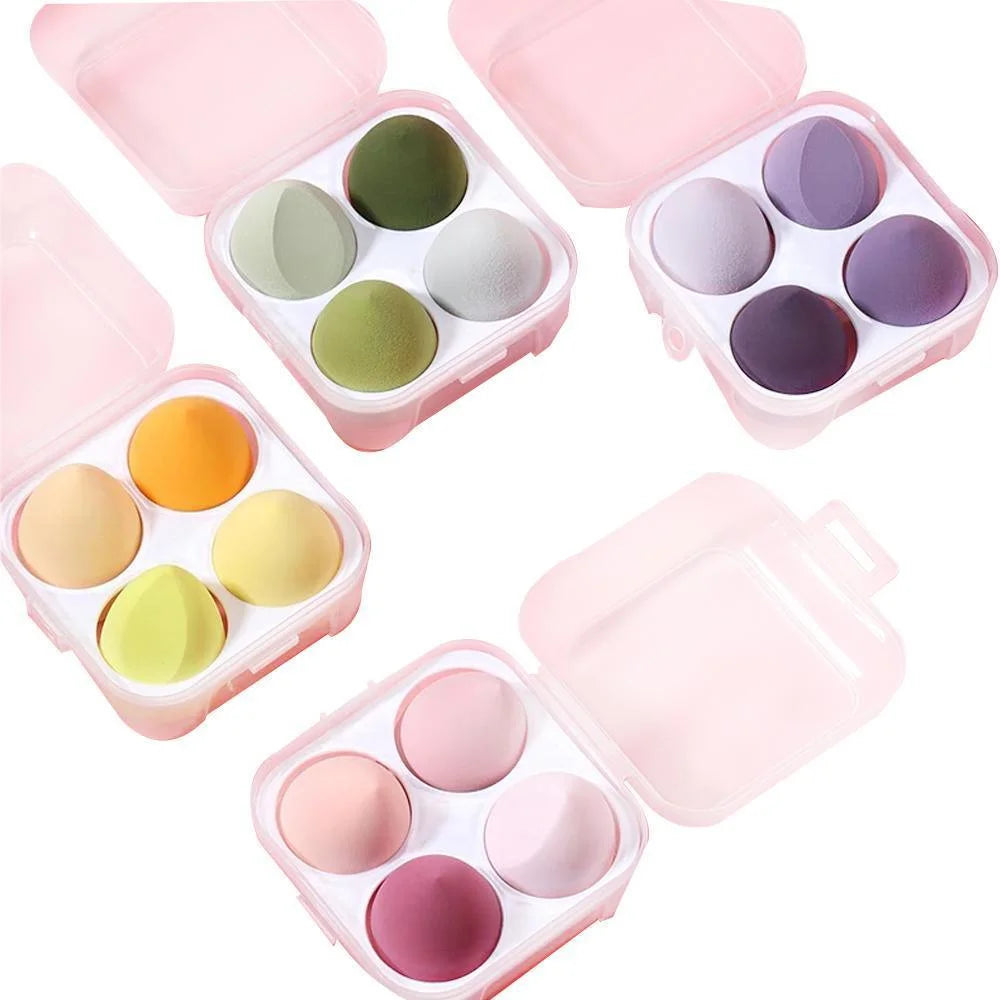 4PCS Value Makeup Foundation Blender Sponge Blending Puff