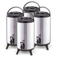 4X 10L Portable Insulated Cold/Heat Coffee Tea Beer Barrel Brew Pot with Dispenser - Premium