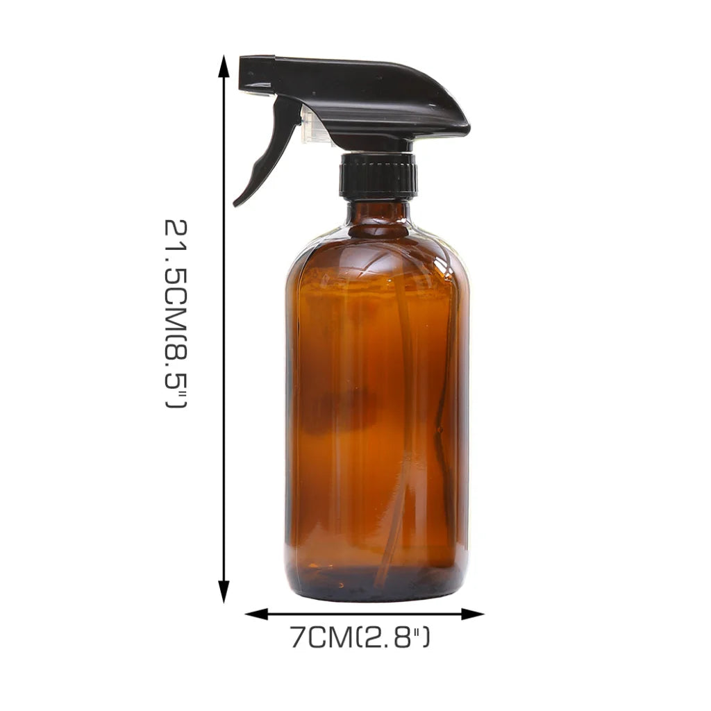 4x 500ml Amber Glass Spray Bottles Trigger-1973194014677143554