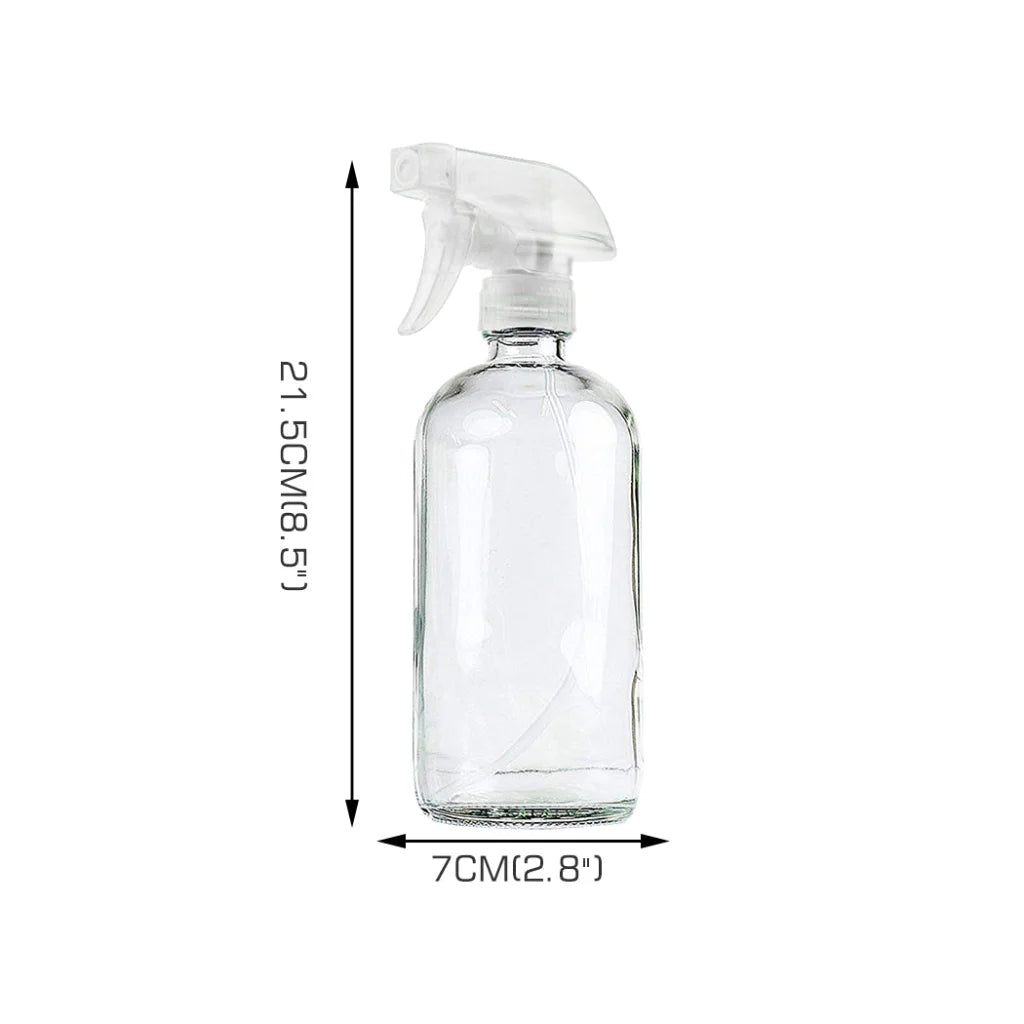 4x 500ml Clear Glass Spray Bottles Trigger-1973194014857498626