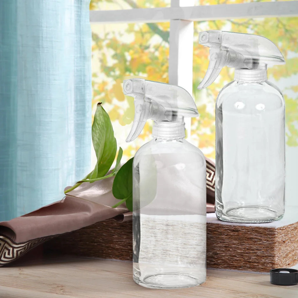 4x 500ml Clear Glass Spray Bottles Trigger-1973194014857498630