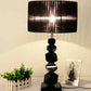 4X 60cm Black Table Lamp with Dark Shade LED Desk Lamp - Premium
