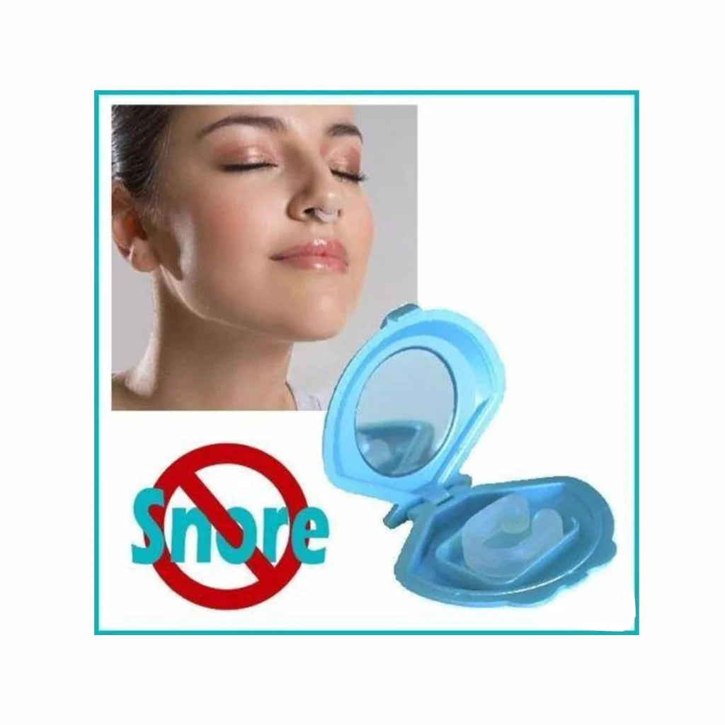4x Anti Snoring Aid Nose Clips - Silicone Sleeping