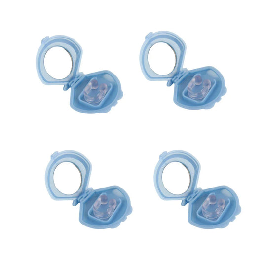4x Anti Snoring Aid Nose Clips - Silicone Sleeping