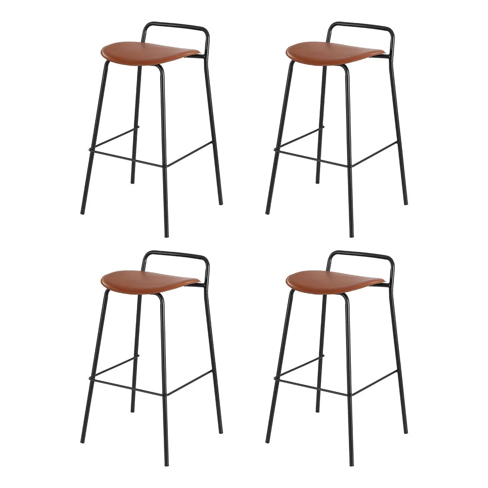 4x Artiss Bar Stools Kitchen Counter Dining Chair Metal