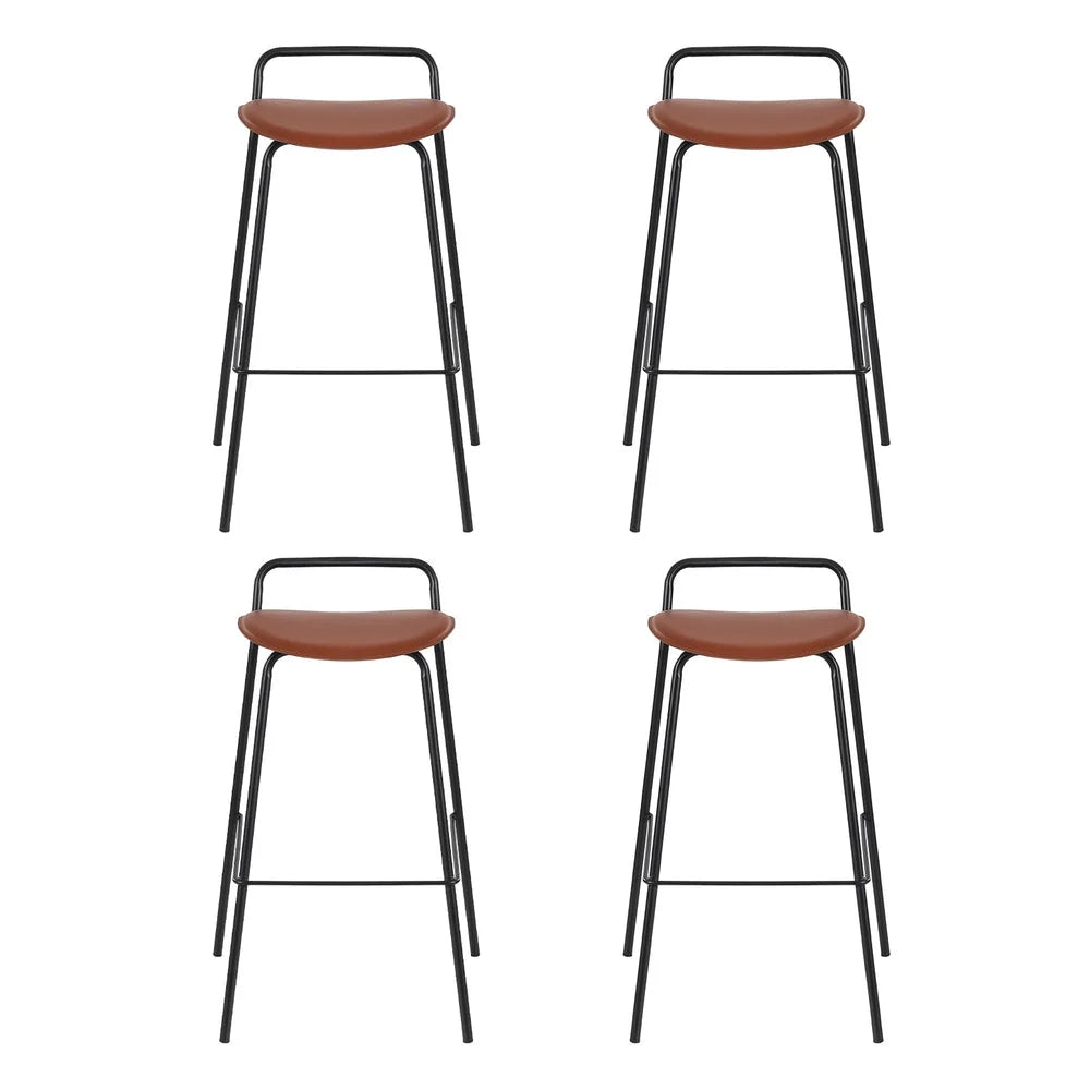 4x Artiss Bar Stools Kitchen Counter Dining Chair Metal