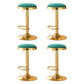 4x Artiss Bar Stools Kitchen Dining Chairs Velvet Padded